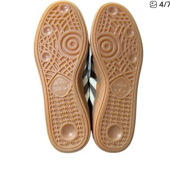 ADIDAS IF6490 Handball Spezial Shoes Earth Strata/Off White Wms Size 8 New - Picture 4 of 7